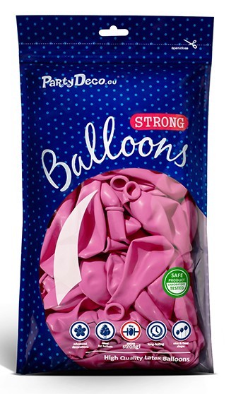 50 balonów Partylover fuksja 27cm 4