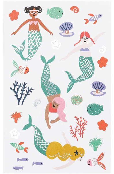 70 stickers - Happy mermaids