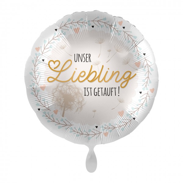 Taufe Liebling Folienballon 43cm