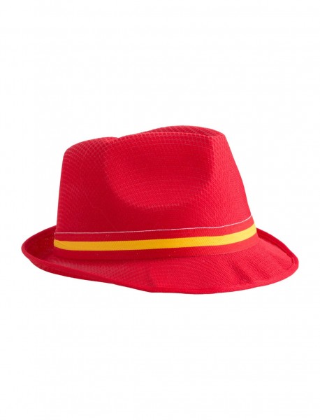 Spain fan hat with border