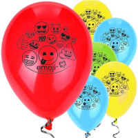 8 palloncini da parata emoji 30 cm