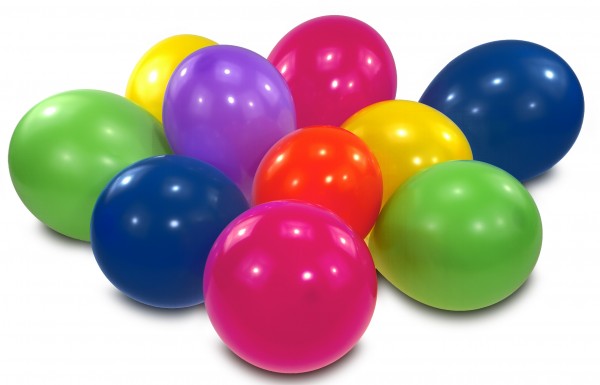10er Set Luftballons Fashion Bunt