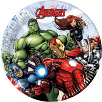 8 assiettes en carton Avengers Heroes