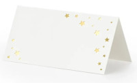 10 Gold Star Place Cards