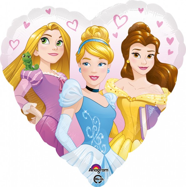 Hjärtaballong Disneyprinsessor