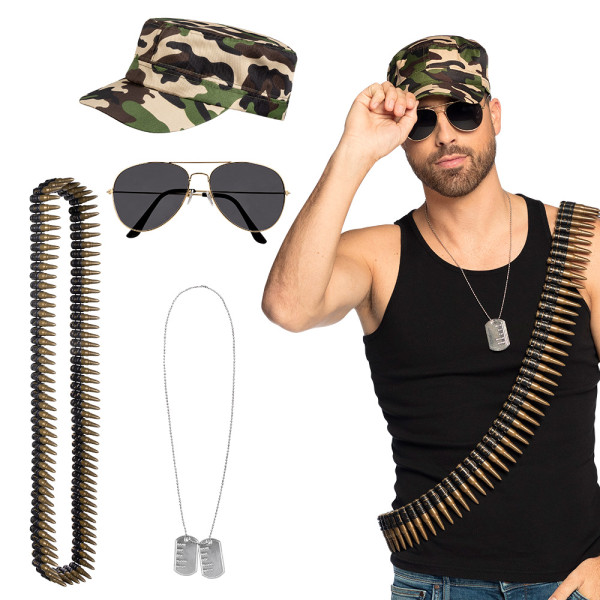 Soldier accessories set 4 pieces