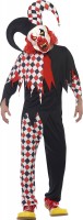 Aperçu: Costume de bouffon arlequin clown d'horreur pour homme