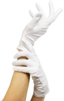 Weiße Herzoginnen Handschuhe
