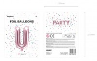 Vorschau: Folienballon U roségold 35cm