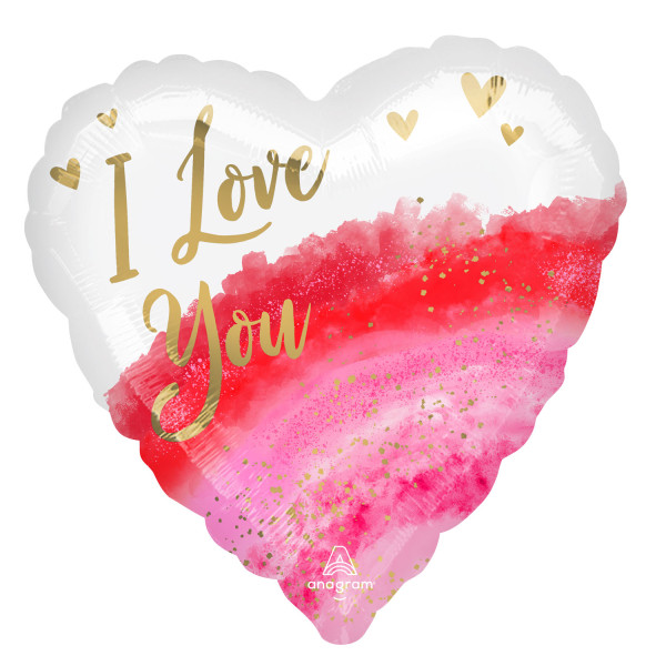 Globo de corazón Pink Rainbow Love