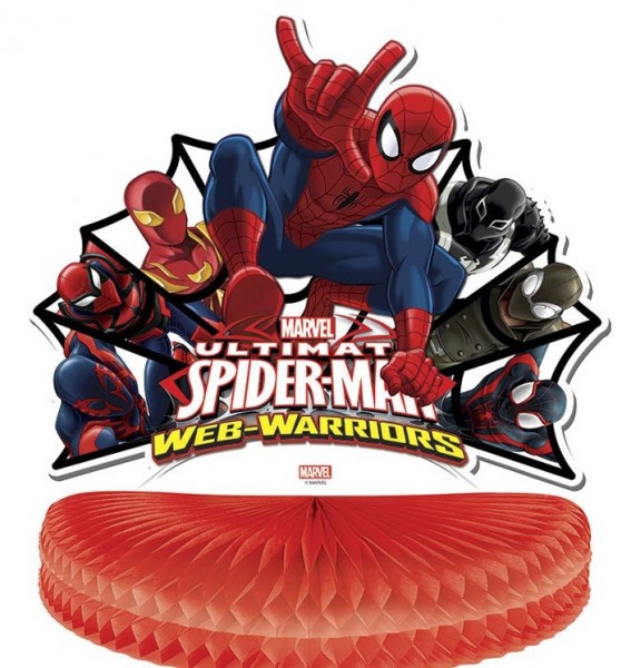 Dekoracja plastra miodu Spiderman Web Warriors 29,5 cm