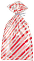 Aperçu: 20 sacs cadeaux à rayures rouges