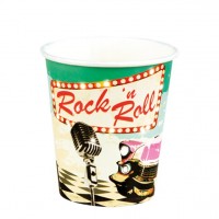 Preview: 6 Rockin 50s paper cups 250ml