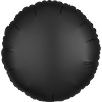 Globo de lámina de satén noble negro 43cm