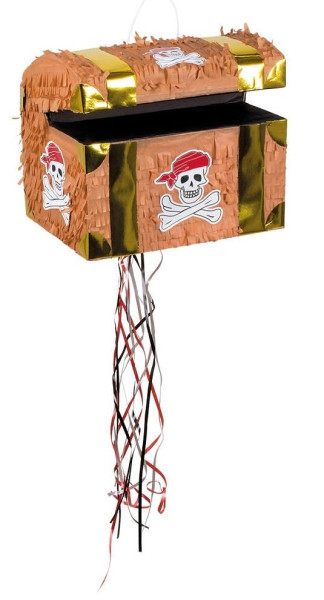 Piñata à tirer trésor de pirate 30 x 26cm