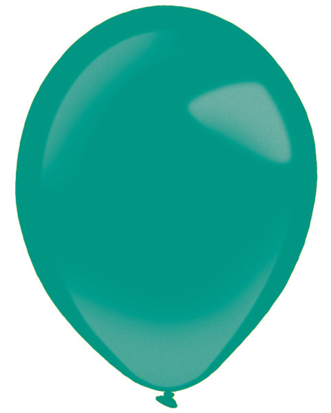 50 latex balloons metallic forest green 27.5cm