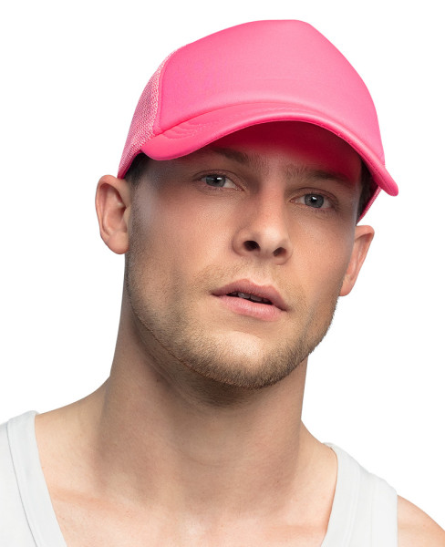 Klasyczna czapka z daszkiem w kolorze neonowego różu