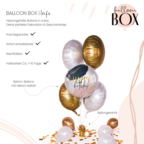 Heliumballon in der Box Modern Birthday Vibes 3