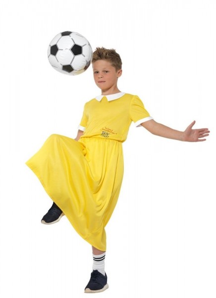 Le garçon à la robe costume jaune