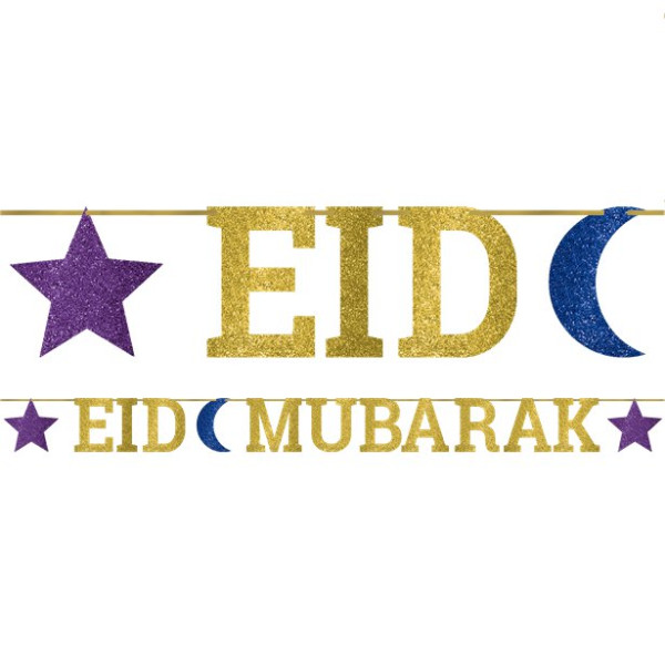 Eid Mubarak feestketting 365cm