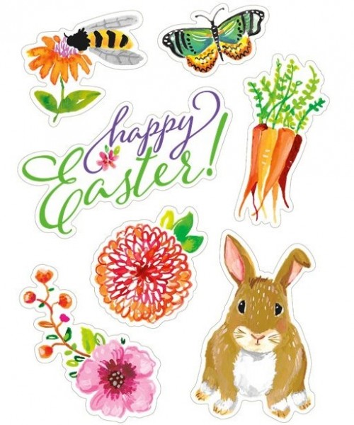 Easter bunny Hopsy window sticker