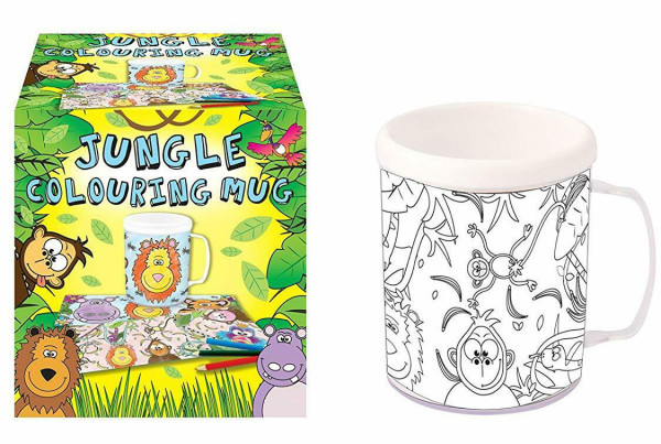 Jungle Fiesta mug for coloring
