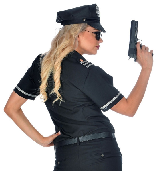 Schwarze Police Damenbluse 3