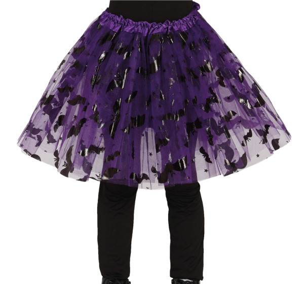 Bat tutu purple for girls
