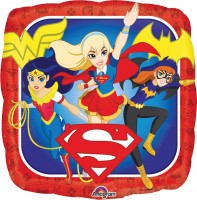 Vorschau: Stabballon Super Hero Girls Trio eckig