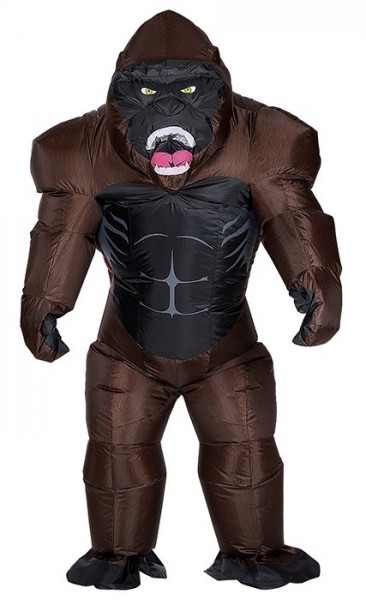 Inflatable gorilla costume