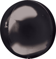 Orbz folieballon zwart 38 x 40cm