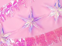 Preview: Iridescent Foil Star Hanging Decoration 40cm