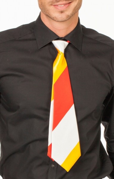 Gestreifte Krawatte gelb-rot-weiß