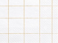 Preview: 20 checkered party night napkins 33cm
