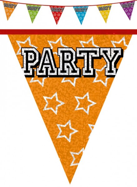Colorful party pennant chain
