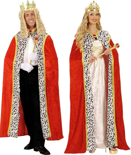 Capa disfraz de rey para hombre y mujer