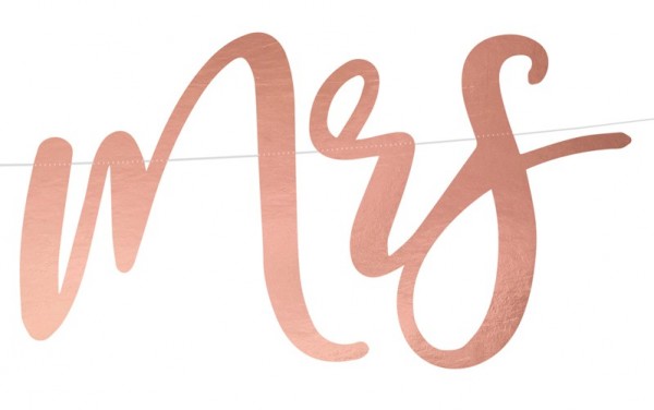 Mr & Mrs garland oro rosa 68 x 16,5 cm 2