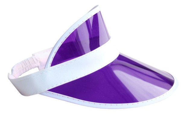 Sporty purple sun visor