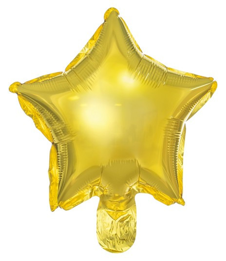 Foil balloon starry sky gold 25cm