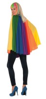 Preview: Rainbow Cape in pleated look unisex