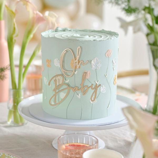 Blooming life cake decoration