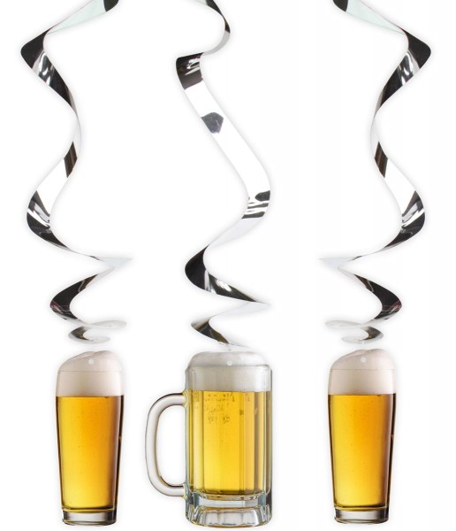 3 beer festival spiral hangers 70cm