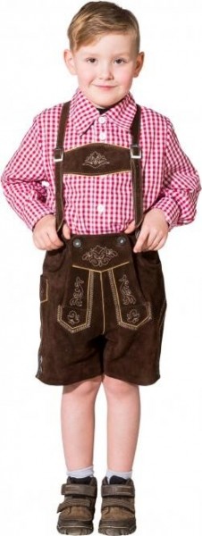Pantalon traditionnel en cuir Korbi pour enfants