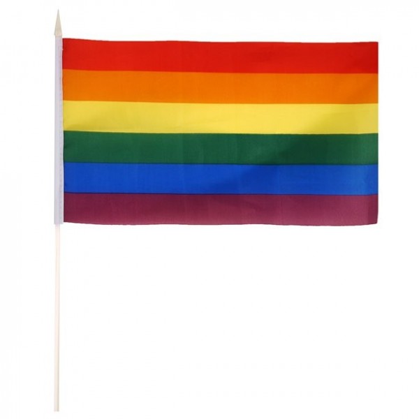 Bandiera arcobaleno 29 x 17 cm