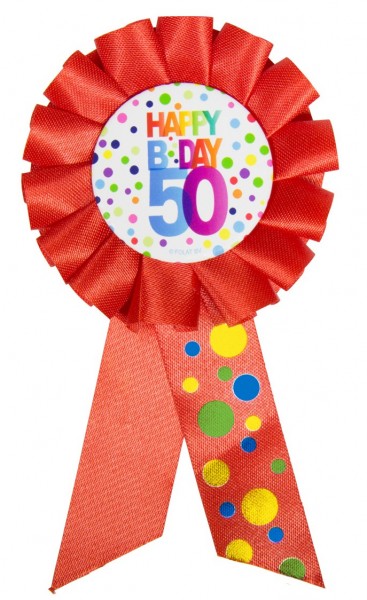 Kolorowa broszka z okazji 50. urodzin