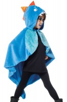Widok: Kostium peleryna dla dzieci niebieski smok