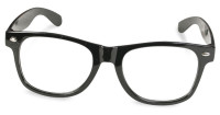 Czarne uniwersalne okulary dla nerdów