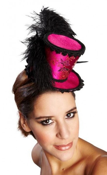Premium Burlesque headband pink