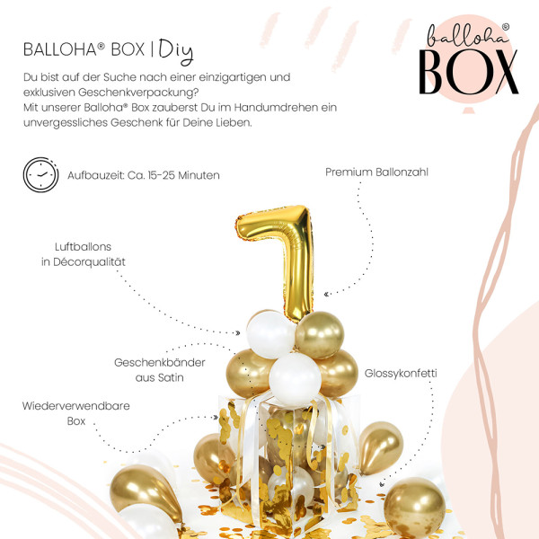 Balloha XL Geschenkbox DIY Gold Celebration - 7 3