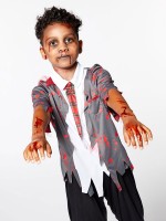 Oversigt: Udøde studerende zombie kostume til børn